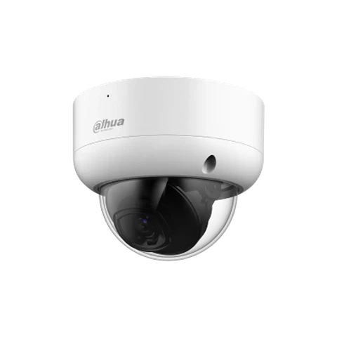 DH-HAC-HDBW1500EAN-A-0280B-S3-DIP. Cámara Dahua Análoga Tipo Domo 5MP, Lente Fijo 2.8 mm, IR 40m, Micrófono Incorporado, IP67.