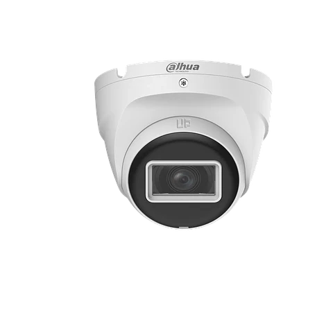 DH-HAC-T2A51N-U-0280B-S2. Cámara HDCVI Dahua de tipo eyeball de 5MP lente fijo de 2.8mm IR de hasta 30m protección IP67.