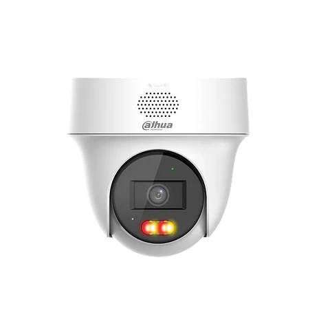 Cámara PT IP domo de 4 MP/ lente de 2.8 mm/ Detección de humanos y vehículos/ Protección Perimetral/ Disuasión activa/ Iluminador Dual inteligente/ Audio bidireccional/ PoE/ IP66