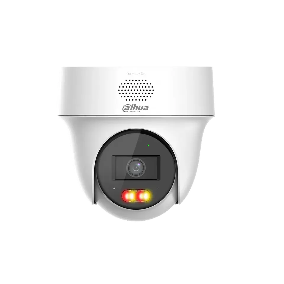 Cámara PT IP domo de 4 MP/ lente de 2.8 mm/ Detección de humanos y vehículos/ Protección Perimetral/ Disuasión activa/ Iluminador Dual inteligente/ Audio bidireccional/ PoE/ IP66 1