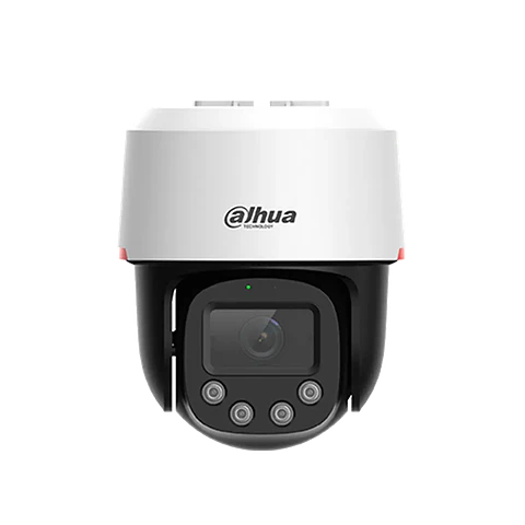 DH-SD2C400NA-B-PV-0400-S2-PRO. Cámara IP Dahua tipo PT de 4MP lente de 4mm con tecnología WizColor audio bidireccional auto tracking protección IP66 iluminación de hasta 30m