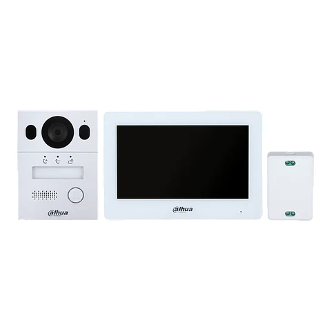 DHI-KTX01(F). Kit Video portero de 2 Hilos pantalla de 7" (VTO2003F / VTH5123H-W / VTNC1003C / VTM114)