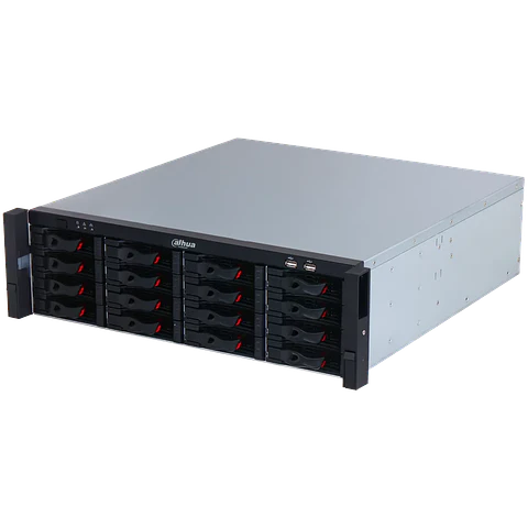 DHI-NVR616RH-128-XI. NVR Dahua 128 canales serie WizMind soporta 16 HDD Hot Swap, soporta RAID 0/1/5