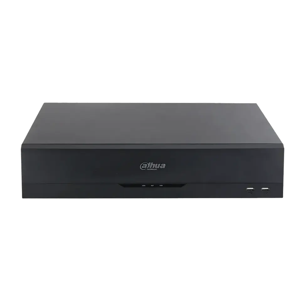 DH-XVR5832S-I3. XVR Dahua 32 canales, soporta hasta 8HDD de máximo 16TB, soporta SMD/IVS/FD XVR ocupa 2 U de espacio en Rack de comunicaciones. 1
