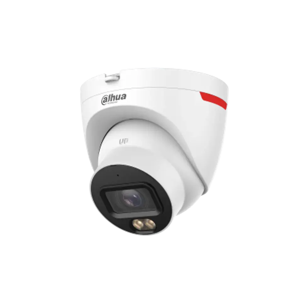 DH-IPC-HDW2449TP-S-LED-0280B-PRO-S1. Cámara Dahua IP tipo Domo, 4MP, Lente Fijo 2.8 mm, Tecnología WizColor, Iluminación con luz blanca 30M,  SMD Plus, Soporta Micro SD Hasta 256 G, Protección IP67. 2