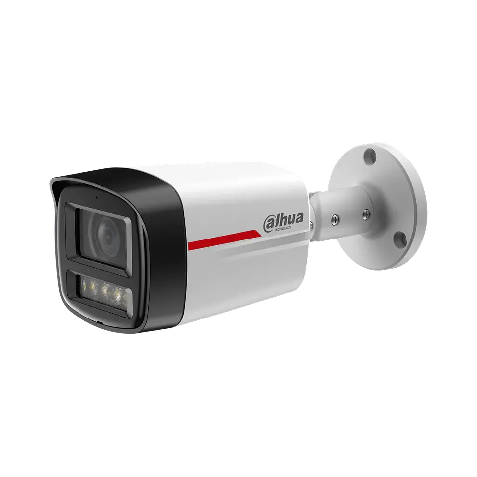 DH-IPC-HFW2849TLP-S-LED-0360B-PRO. Cámara Dahua IP tipo Bala, 8MP, Lente Fijo 3.6 mm, Tecnología WizColor , Iluminación con luz blanca 50M, Protección Perimetral,Soporta Micro SD hasta 256G, IP67.ra 1
