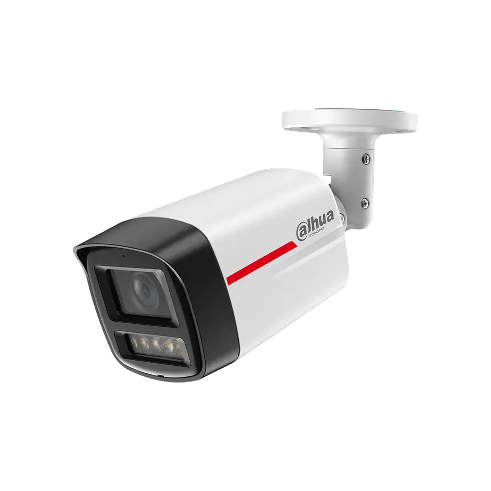 DH-IPC-HFW2849TLP-S-LED-0360B-PRO. Cámara Dahua IP tipo Bala, 8MP, Lente Fijo 3.6 mm, Tecnología WizColor , Iluminación con luz blanca 50M, Protección Perimetral,Soporta Micro SD hasta 256G, IP67.ra 2
