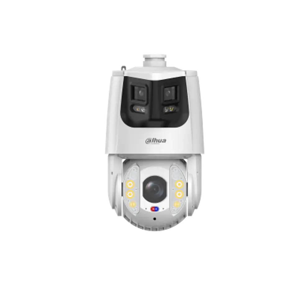 DH-SDT6E425-8P-MB-A-PV1-0280. Cámara PTZ Dahua 4MP 25X + Cámara Panorámica 180° con dos lentes de 4MP, Sirena Integrada, Iluminación Dual Hasta 150 Metros, Posee Detección de Rostro, IVS, IP67, IK10. 2