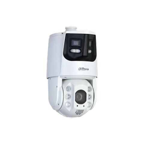 DH-SDT6C432-4P-GB-APV-0280. Cámara PTZ Dahua 4MP 32X + Cámara Panorámica 180° con dos lentes de 4MP, Sirena Integrada, Iluminación Dual Hasta 200 Metros, Posee Detección de Rostro, IVS, IP66.