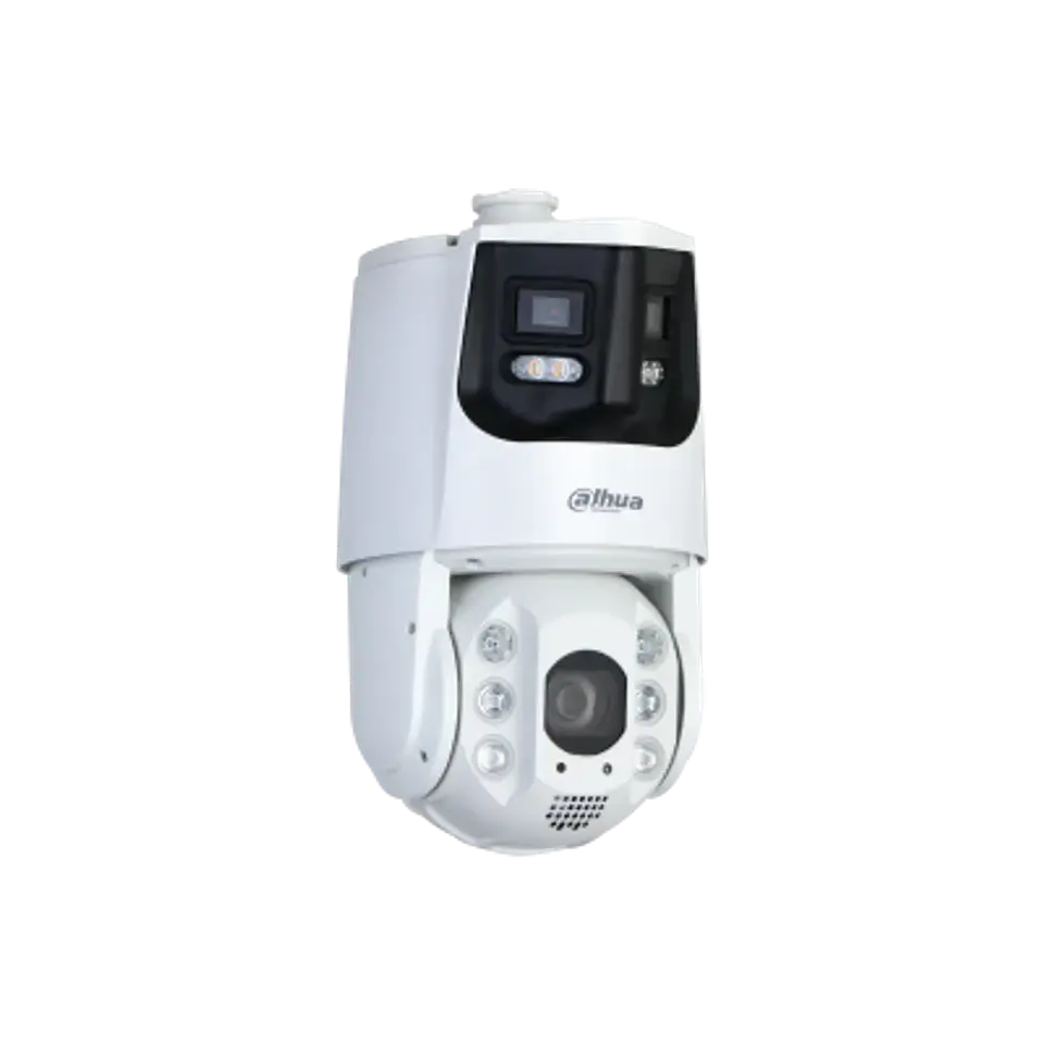 DH-SDT6C432-4P-GB-APV-0280. Cámara PTZ Dahua 4MP 32X + Cámara Panorámica 180° con dos lentes de 4MP, Sirena Integrada, Iluminación Dual Hasta 200 Metros, Posee Detección de Rostro, IVS, IP66. 1