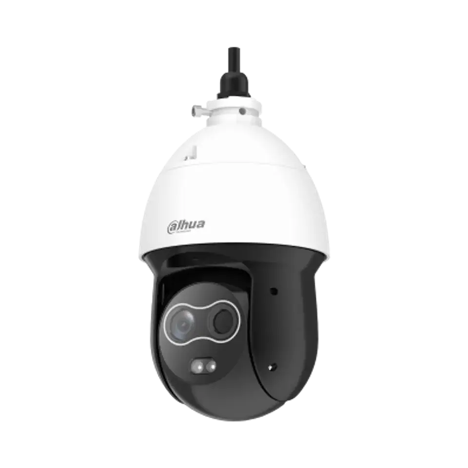 DHI-TPC-SD2241-TB10F12-DW-S2.  Cámara PTZ Dahua IP Térmica Hibrida, Lente Óptico 4 MP, Lente Térmico 10mm,  Posee Analíticas, Detección de Calor, Cruce de Líneas, Protección IP66. 1
