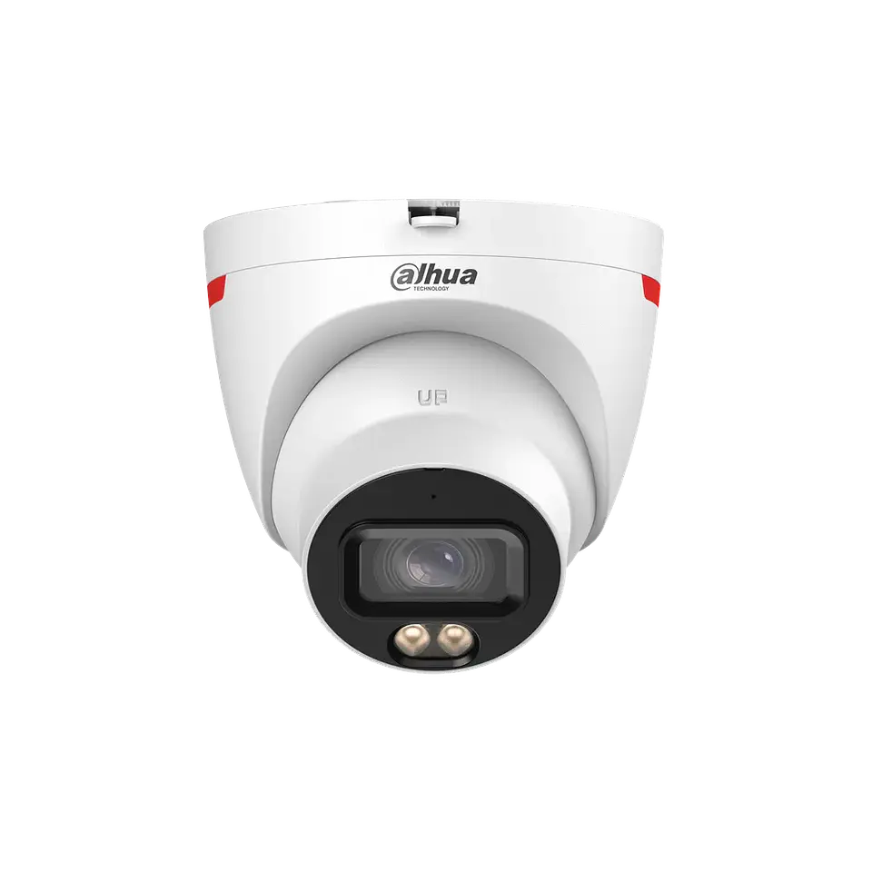 DH-IPC-HDW2249TP-S-LED-0280B-PRO. Cámara IP Dahua tipo eyeball de 2MP lente fijo de 2.8mm tecnología WizColor Iluminación de hasta 50m protección IP67 1