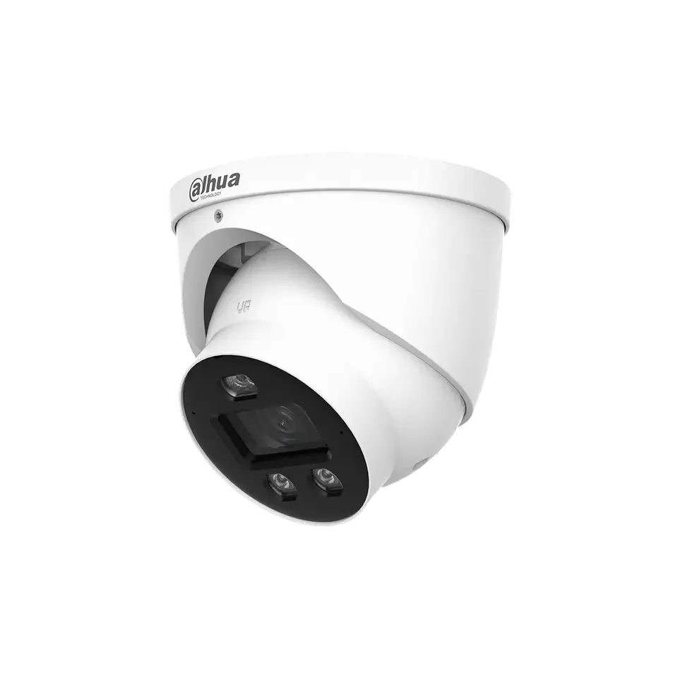 DH-IPC-HDW3449H-AS-PV-0280B-PRO. Cámara IP Dahua tipo Eyeball de 4MP lente fijo de 2.8mm con tecnología WizSense, doble iluminación y disuasión activa 2