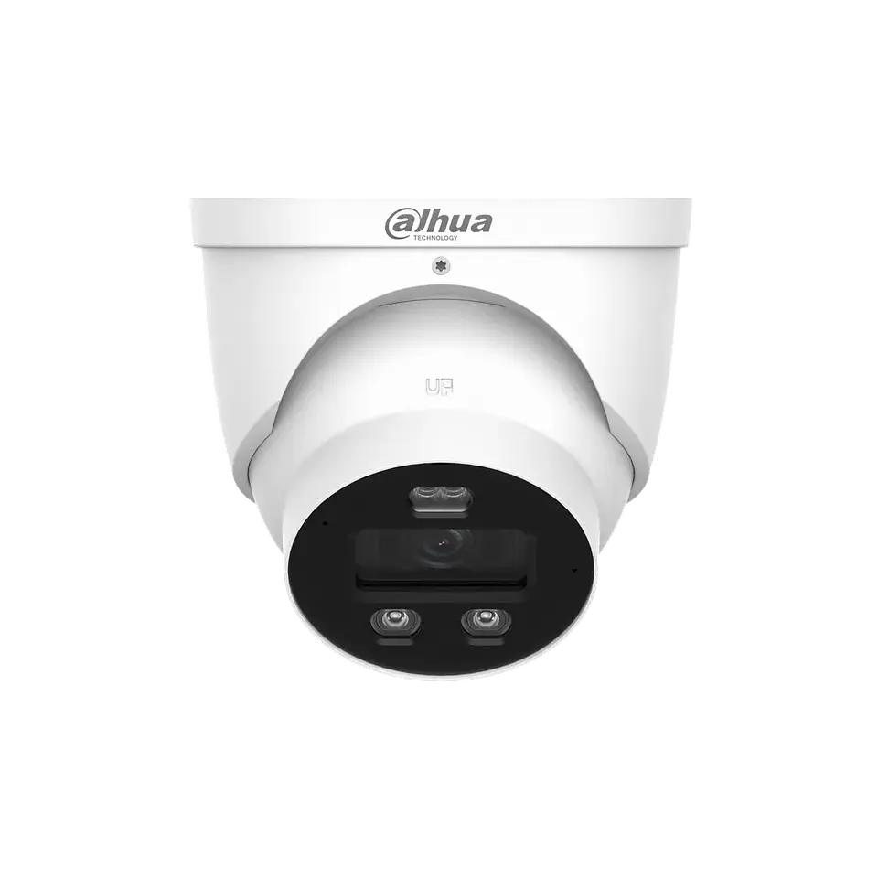 DH-IPC-HDW3449H-AS-PV-0280B-PRO. Cámara IP Dahua tipo Eyeball de 4MP lente fijo de 2.8mm con tecnología WizSense, doble iluminación y disuasión activa 1