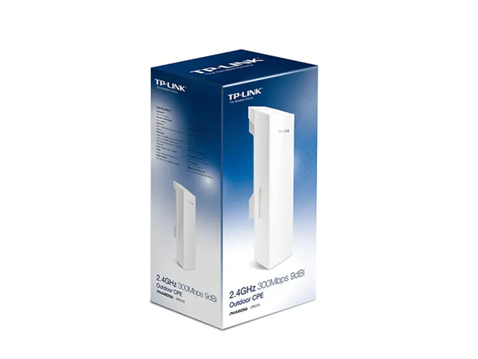 CPE210. Enlace Inalambrico Ptp/PtMP TP-LINK 2,4GHz 9dBi 2x2 27dBm 2-100 inc-PoE24V-24W 65x35º Exterior 3