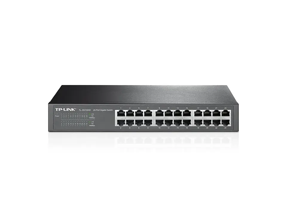 TL-SG1024D. Switch Gigabit 24 puertos montaje en escritorio / rack 10/100/1000 1