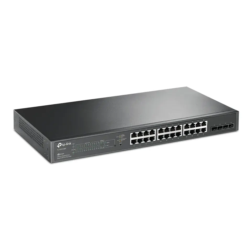 TL-SG2428P. Switch Smart Gigabit JetStream de 24 puertos PoE+ y 4 ranuras SFP 2
