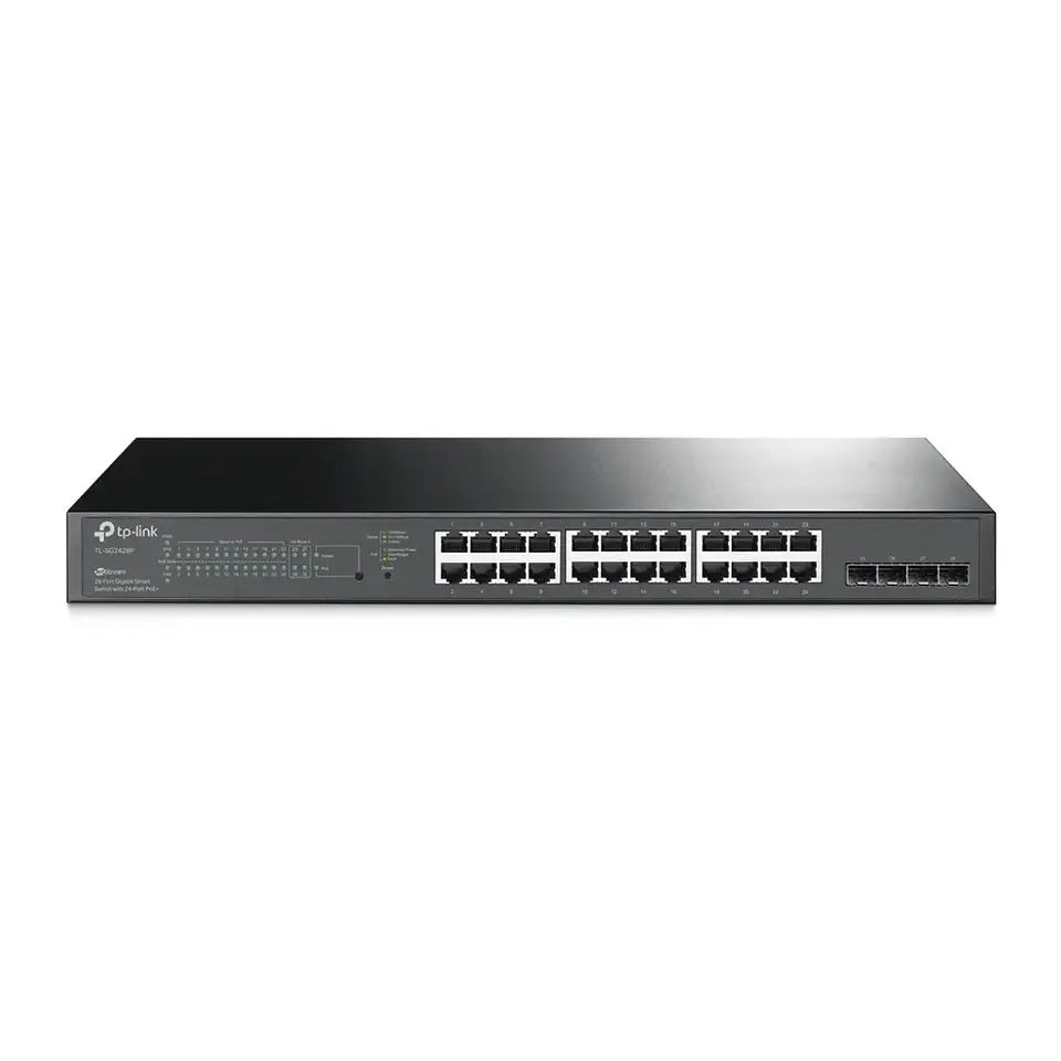 TL-SG2428P. Switch Smart Gigabit JetStream de 24 puertos PoE+ y 4 ranuras SFP 3