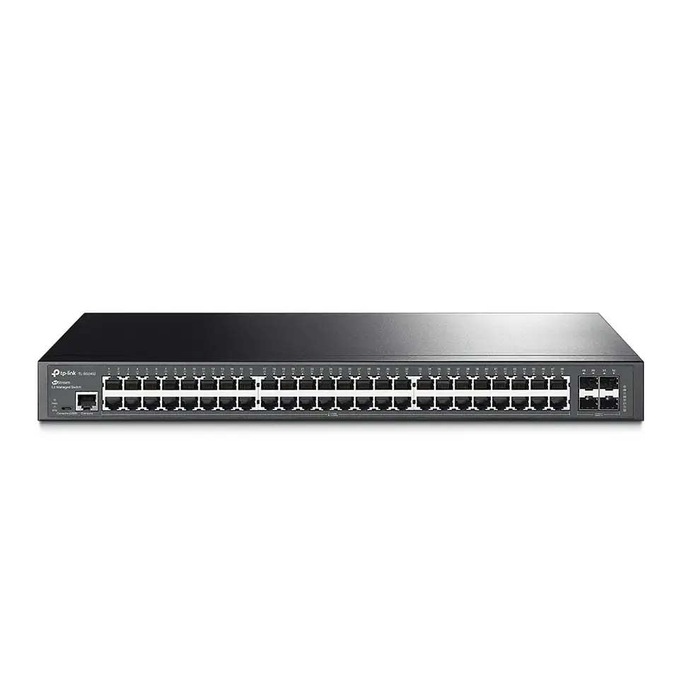 TL-SG3452. Switch administrado JetStream de 48 puertos Gigabit L2 con 4 ranuras SFP 3