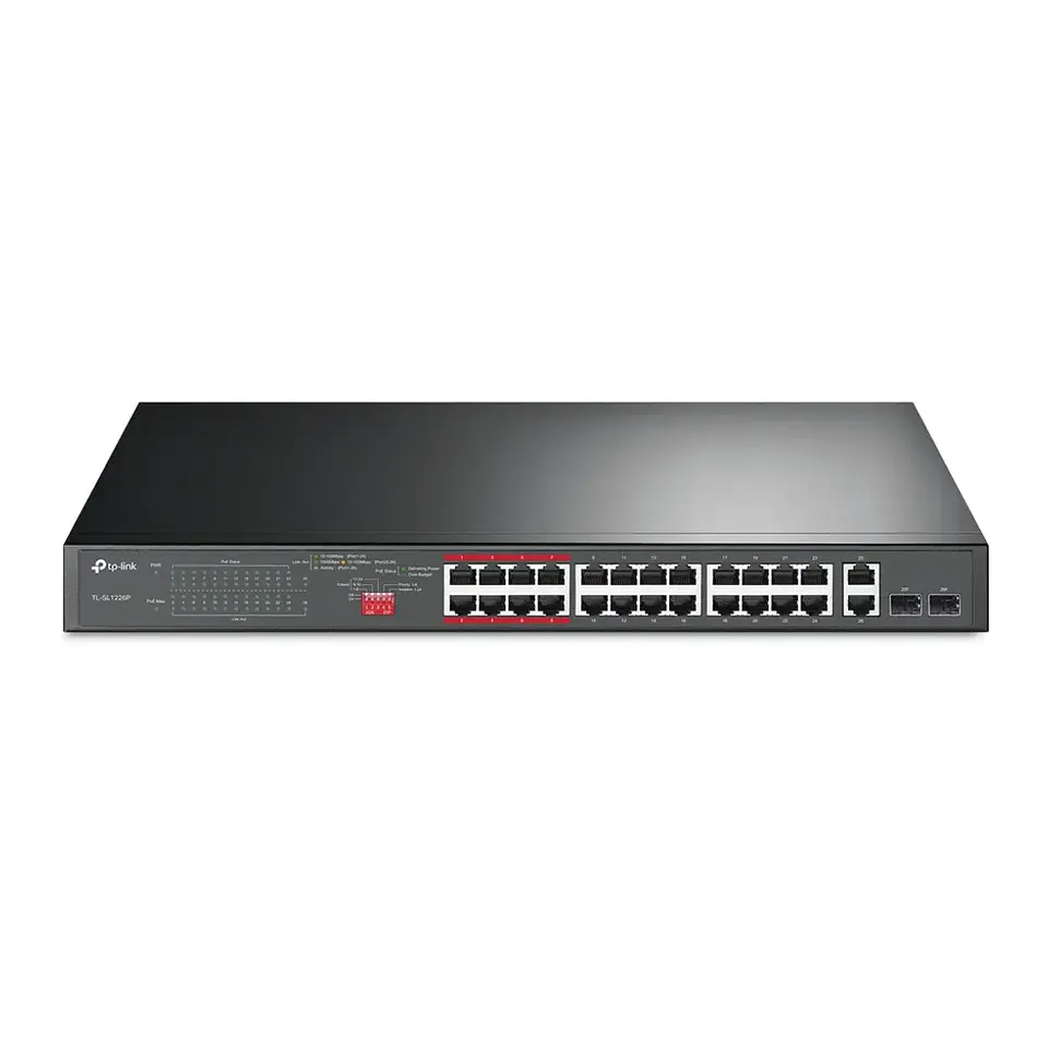 TL-SL1226P. Switch de 24 puertos a 10/100Mbps + 2 puertos Gigabit 3