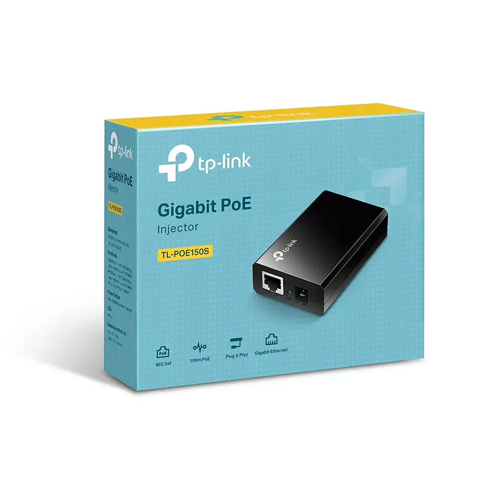 TL-POE150S. INYECTOR POE TP-LINK. 48VDC. 15.4W 802.3AF 3