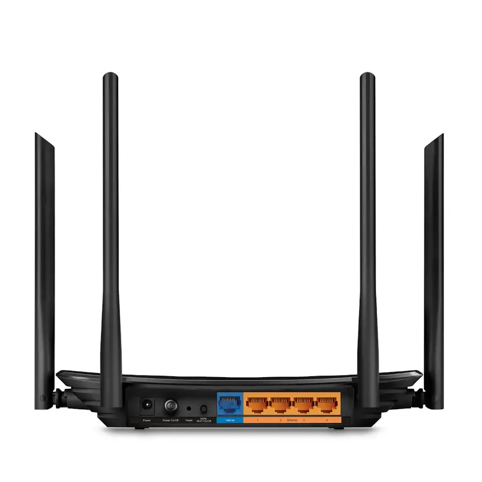 Archer C6. Router WiFi AC1200 MU-MIMO Tp-Link doble banda (867Mbps en 5Ghz y 300 Mbps en 2.4GHz) 1 puerto Gigabits WAN, 4 puertos Gigabits LAN 4