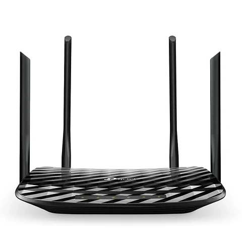 Archer C6. Router WiFi AC1200 MU-MIMO Tp-Link doble banda (867Mbps en 5Ghz y 300 Mbps en 2.4GHz) 1 puerto Gigabits WAN, 4 puertos Gigabits LAN