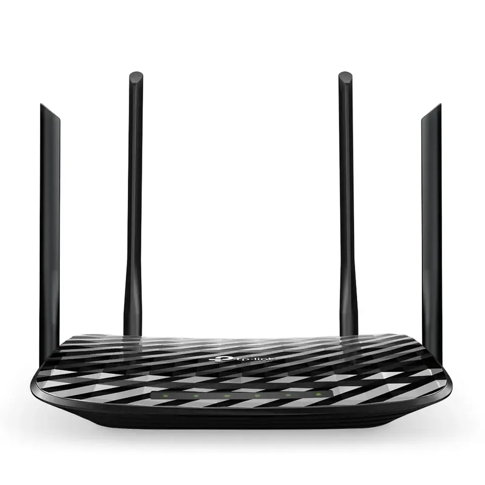 Archer C6. Router WiFi AC1200 MU-MIMO Tp-Link doble banda (867Mbps en 5Ghz y 300 Mbps en 2.4GHz) 1 puerto Gigabits WAN, 4 puertos Gigabits LAN 1