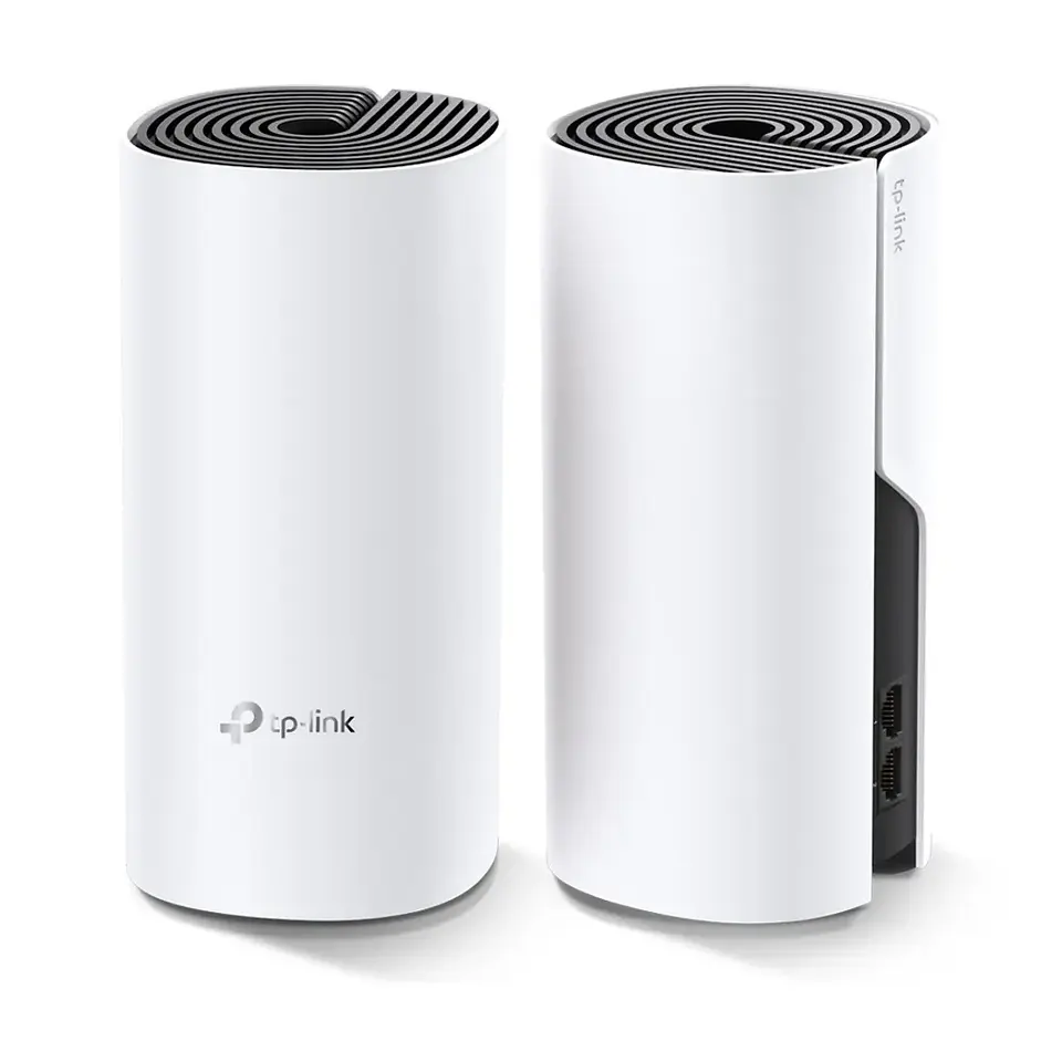 Deco M4(3-pack). Pack 3 Router WiFi Home Mesh AC1200 doble banda (867Mbps en 5GHz y 300Mbps en 2.4GHz) 2 puertos 1Gb 2