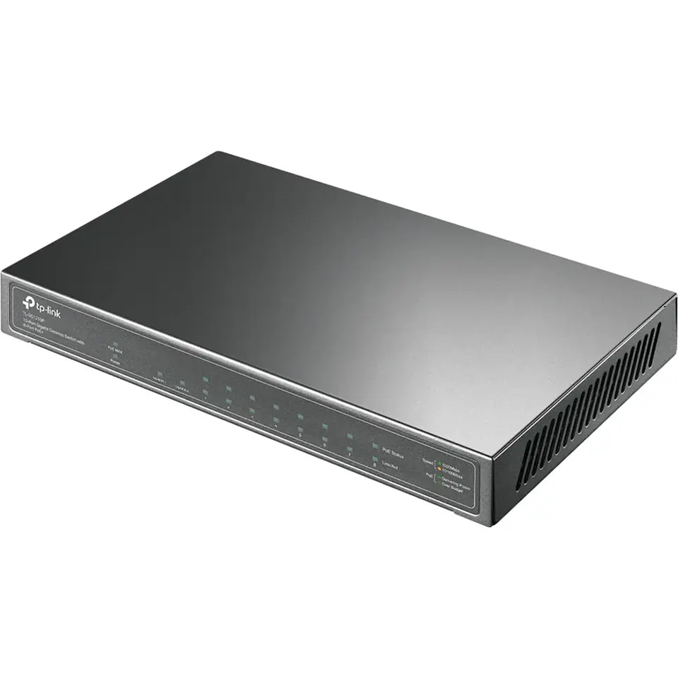 TL-SG1210P. Switch 8 puertas Poe Giga Poe+ 123W 10 puertas total 3