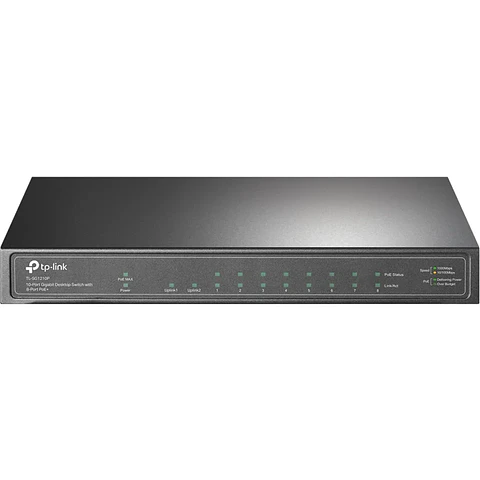 TL-SG1210P. Switch 8 puertas Poe Giga Poe+ 123W 10 puertas total