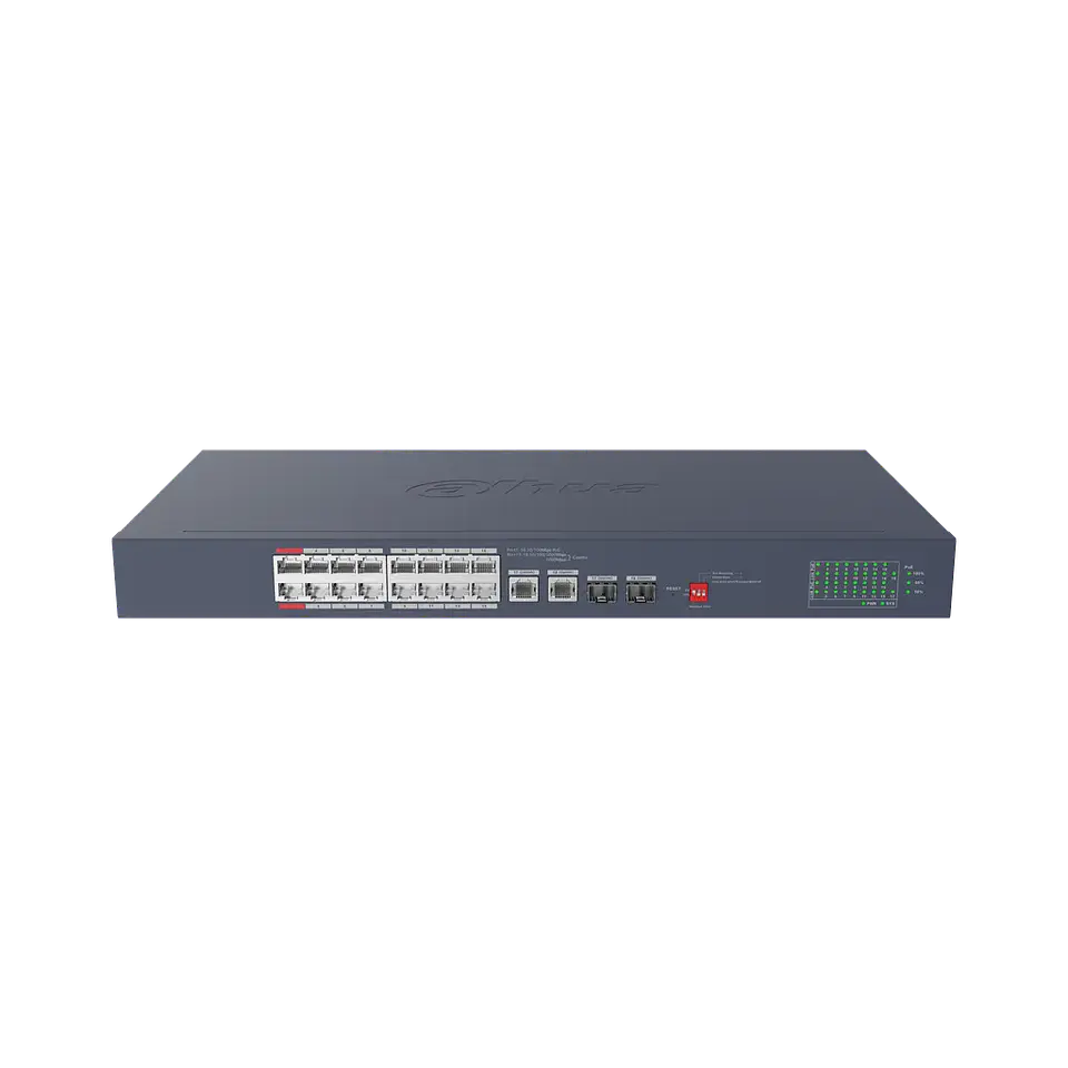 DH-CS4220-16GT-190. 20-Port Cloud Managed Desktop Gigabit Switch with 16-Port PoE 1