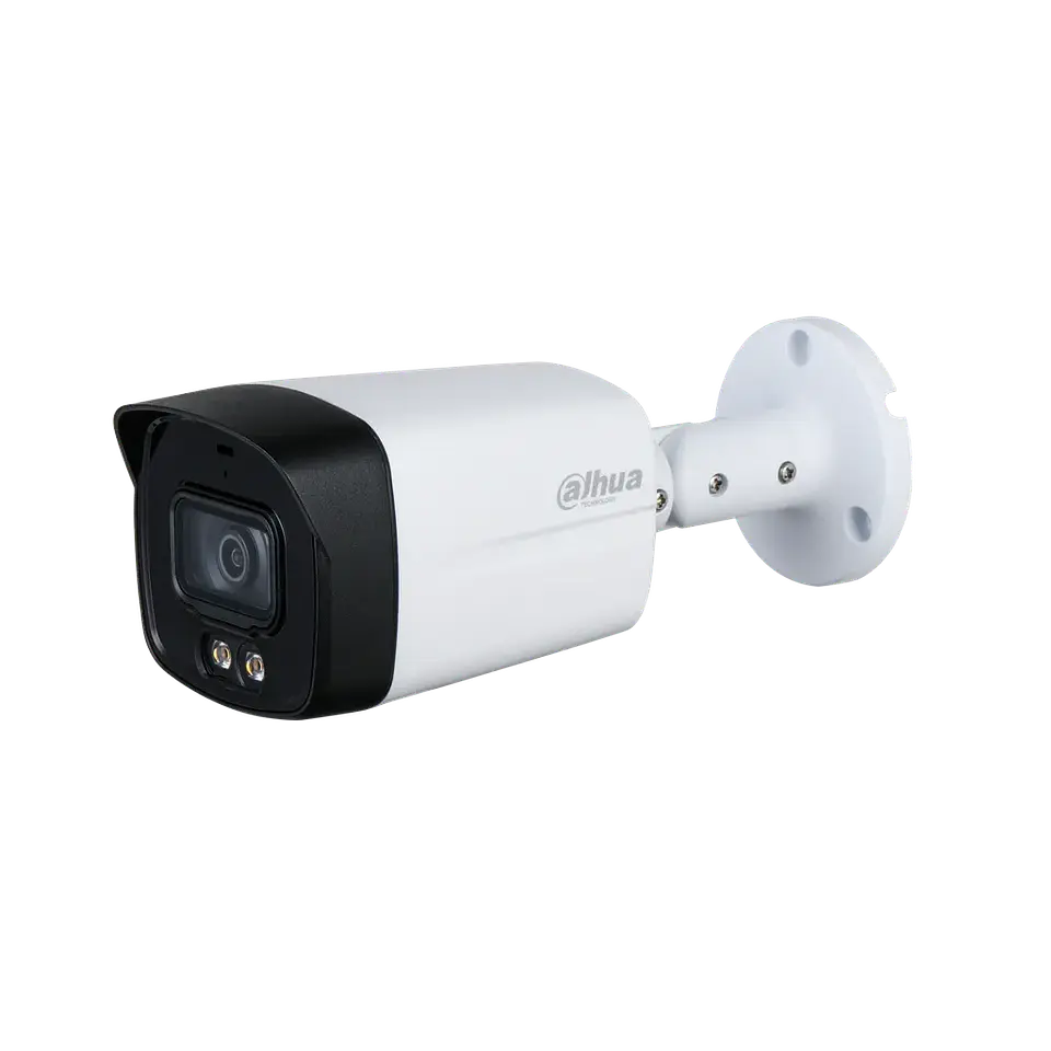 DH-HAC-HFW1239TLMN-LED-0280B-S3. Cámara HDCVI Dahua tipo bullet 2MP lente 2.8mm Iluminación Dual Full Color con Iluminación LED de hasta 40m protección IP67 1