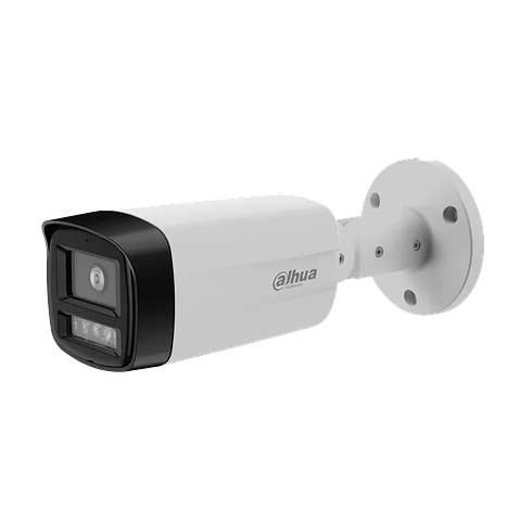 DH-HAC-HFW1239TMN-IL-A-0280B-S3.Cámara HDCVI bullet 2MP full color con Iluminación Dual Inteligente hasta 40m protección IP67