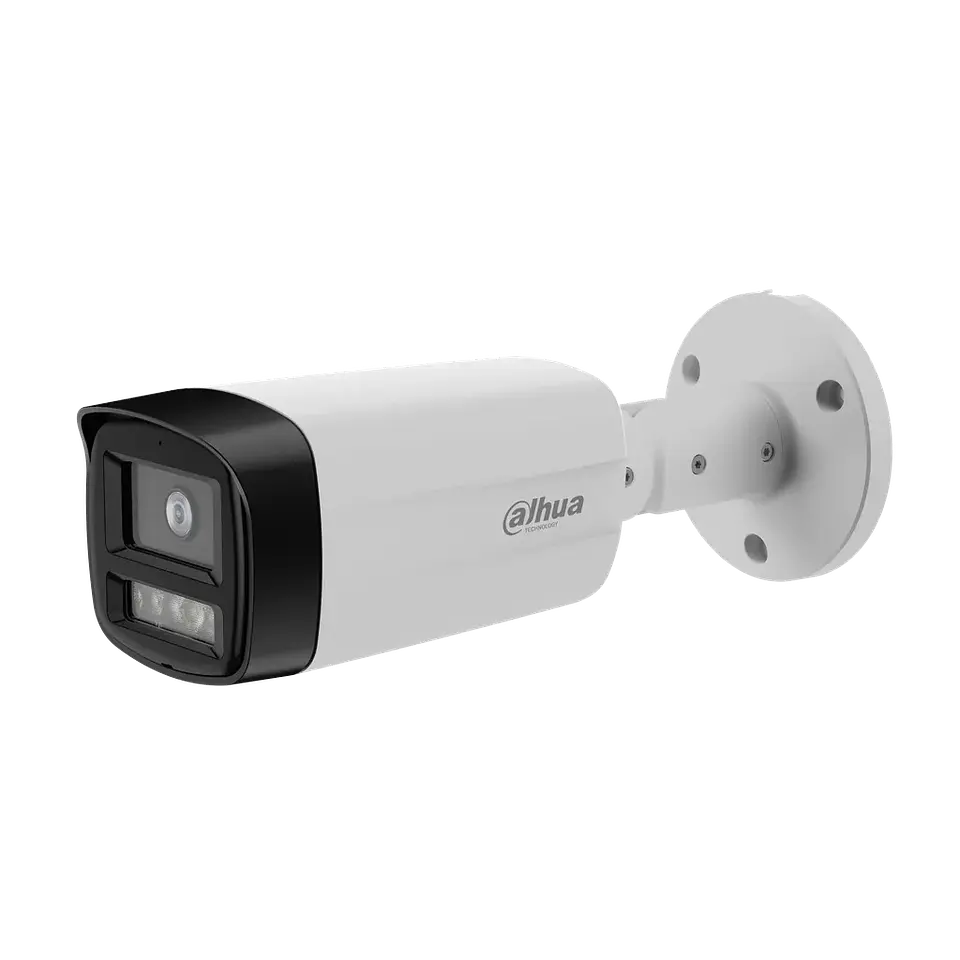 DH-HAC-HFW1239TMN-IL-A-0280B-S3.Cámara HDCVI bullet 2MP full color con Iluminación Dual Inteligente hasta 40m protección IP67 1