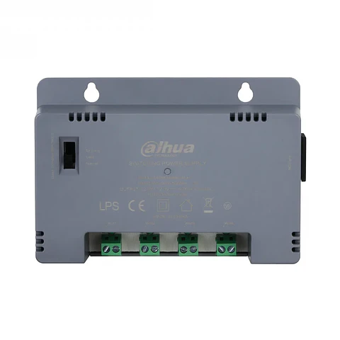 DH-PFM344D-4CH-EN. Fuente de poder Dahua de 4 canales, fuente entrega un máximo de 12W por canal considerando un máximo de 30Watt de entrega en el total de sus salidas.
