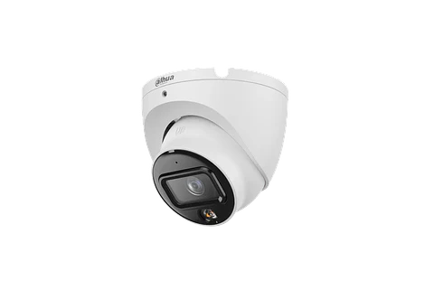 DH-IPC-HDW1639TP-A-IL-0280B-S6. Cámara IP Dahua de 6MP tipo eyeball lente fijo de 2.8mm doble iluminación de 30m protección IP67 con micrófono incorporado.