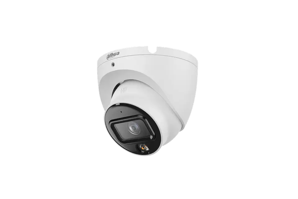 DH-IPC-HDW1639TP-A-IL-0280B-S6. Cámara IP Dahua de 6MP tipo eyeball lente fijo de 2.8mm doble iluminación de 30m protección IP67 con micrófono incorporado. 1