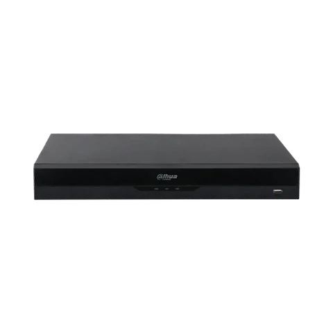 DHI-NVR4232-16P-EI.  NVR Dahua, 32 Canales, 16 Puertos PoE, Capacidad Para 2 Discos Duros, 2U, Tecnología WizSense, Posee Detección de Rostro, Reconocimiento Facial, ANPR, Cruce de línea.