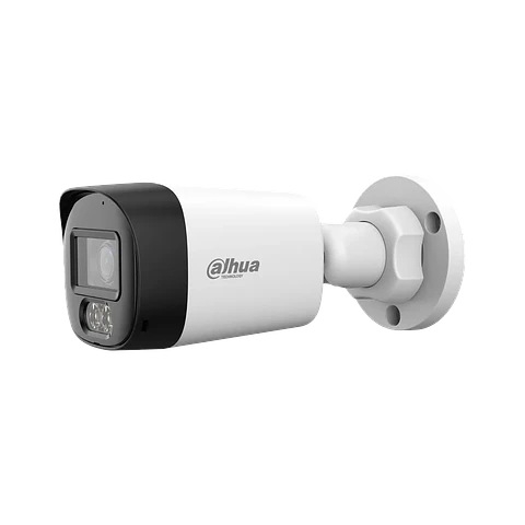 DH-HAC-HFW1500RLN-IL-A-0280B-S3-DIP. Cámara HDCVI Dahua tipo Bullet de 5MP doble iluminación con lente fijo de 2.8mm iluminación máxima de 30m proyección IP67