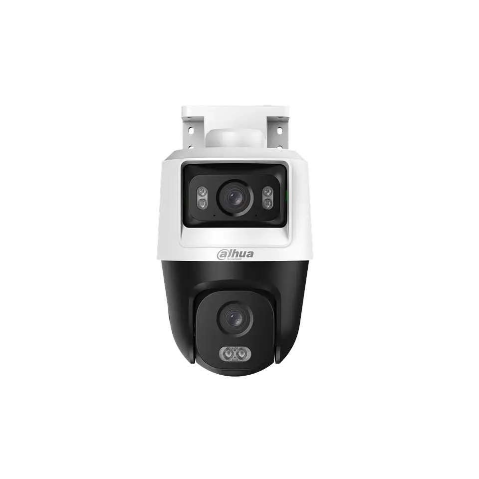 DH-HAC-PTS1500CN-E2-IL-A-0280B/0600B. Cámara PT de Doble Lente 2+2 Iluminador Dual Inteligente Micrófono Incorporado Iluminación de Hasta 50m Campo de Visión de Hasta 111° Policarbonato 2
