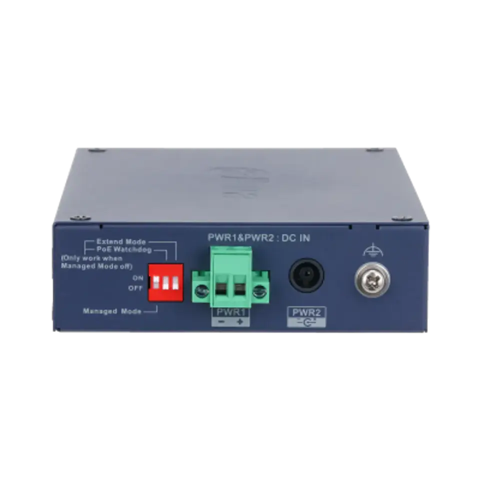 DH-CHS4206-4ET-90. Switch Dahua Formato Industrial, 4 puertos Poe 10/100 + 2 Puertos SFP 10/100/1000, Capa 2, protección IP30 y IK06. 2