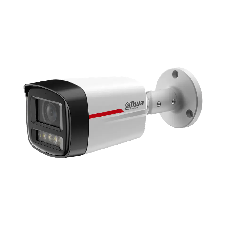 DH-IPC-HFW2849TLP-S-LED-0280B-PRO.  Cámara IP tipo Bala WizColor, 8MP, lente fijo 2.8mm, alcanza 50M de iluminación con su luz cálida. IP67 1