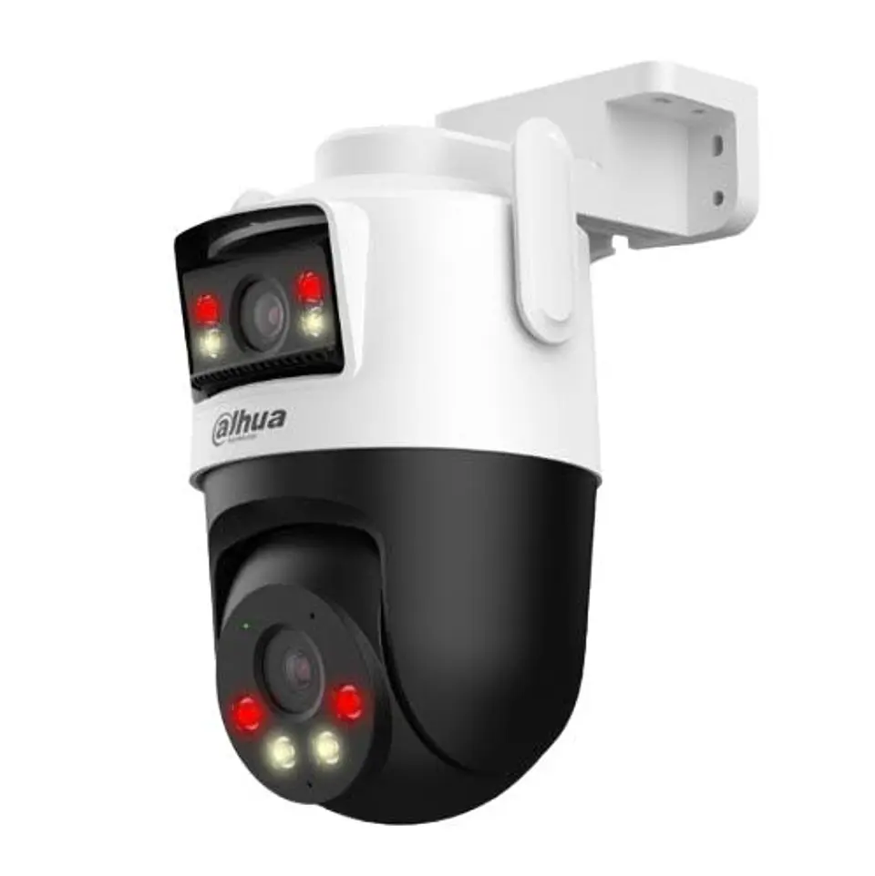 P3DWP-3F-PV-P-0360B. Cámara PT Dahua 3 MP + Cámara Fija 3 MP 3.6mm, WizColor, Audio bidireccional, Seguimiento inteligente, Detección de Humanos y vehículos, SMD Plus, Luces Disuasivas, IP66. 1