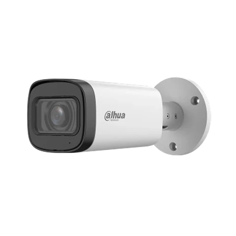 DH-HAC-HFW1500RN-Z-A-27135-S3-DIP. Cámara IP Dahua tipo Bala, 5MP, lente Vari focal 2.7-13.5mm, IR 80M, Micrófono Integrado, IP67.