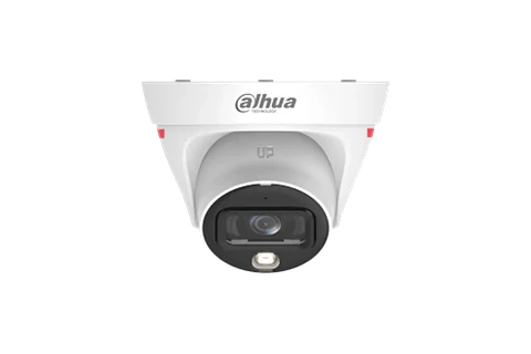 DH-IPC-HDW1239T1P-A-LED-0280B-PRO. Cámara IP Dahua tipo Domo, 2MP, WizColor, lente fijo 2.8mm, Luz Blanca Integrada,  alcanza 20M de iluminación, micrófono Incorporado, IP67.