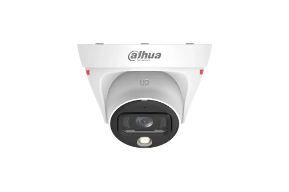 DH-IPC-HDW1239T1P-A-LED-0280B-PRO. Cámara IP Dahua tipo Domo, 2MP, WizColor, lente fijo 2.8mm, Luz Blanca Integrada,  alcanza 20M de iluminación, micrófono Incorporado, IP67. 1