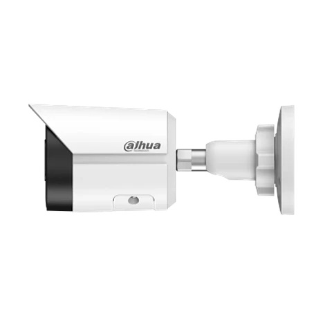 DH-IPC-HFW2249SP-S-IL-0280B-S2. Cámara IP Dahua tipo Bala, 2MP, lente fijo 2.8mm, Luz multicolor integrada alcanza 30M de iluminación, Cuenta con Detección de Humano y Vehículo, Micrófono, Prot IP67.