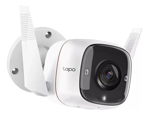 Tapo C320WS. Cámara IP Tapo wifi exterior tipo bullet 2K visión nocturna a color almacenamiento de hasta 256GB control por voz con asistente de Google y Amazon Alexa