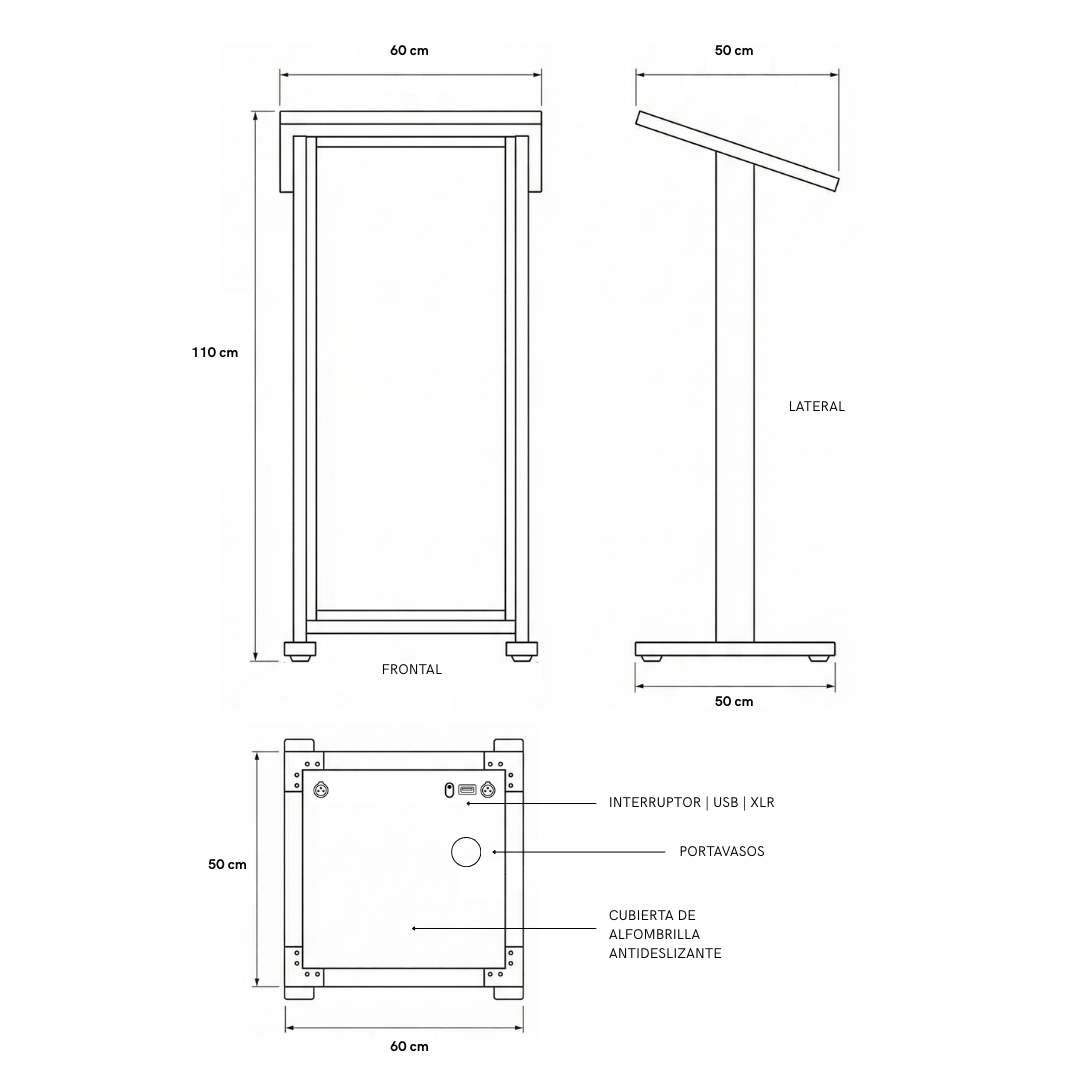 Podio Digital Desmontable 2